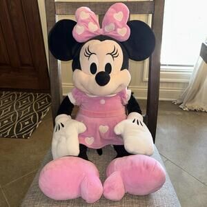 🔥🔥SOLD🔥🔥Large Minnie Mouse Plush Doll Toy 30 Inch Disney Stuffed Animal Pink